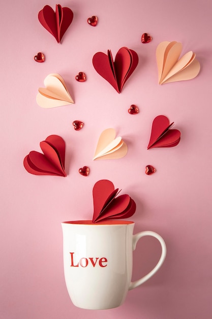 Free photo close-up view of beautiful of valentine's day concept