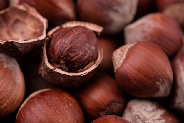 Close-up view of chestnuts