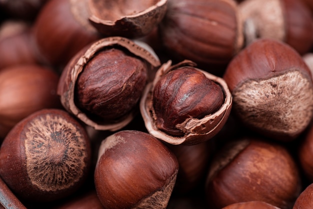 Close-up view of chestnuts