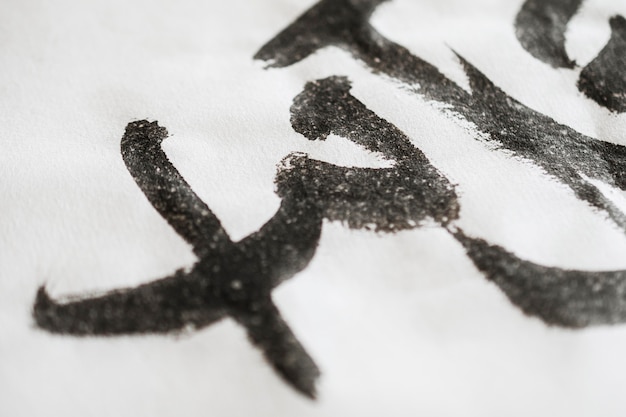 Free photo close-up view of chinese ink concept