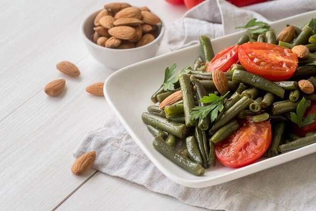 맛있는 건강 식품의 클로즈업보기