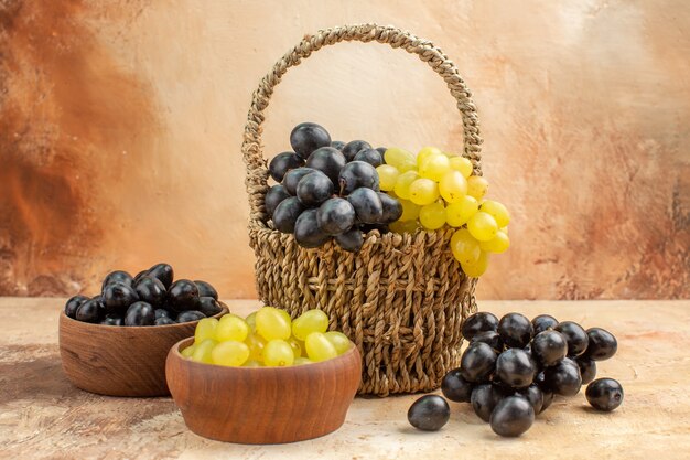 Close up view of fresh delicious grapes