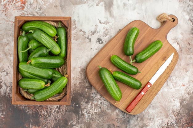 Free photo close up view of fresh vegetables for dinner preparation on table