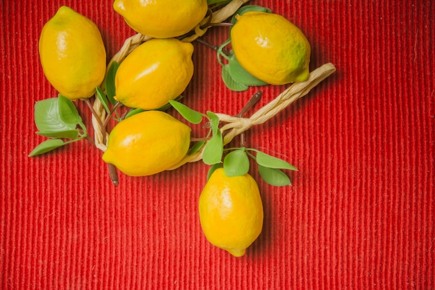 Free photo close up view of lemons