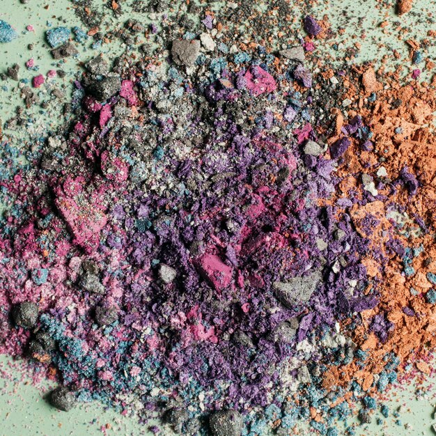 Close up view of make up powder