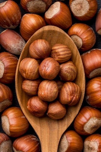Free photo close-up view of nuts concept arrangement