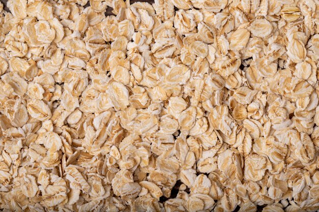 Close-up view of oat-flakes for background uses
