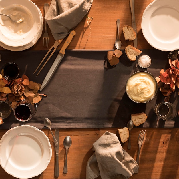 무료 사진 맛있는 추수 감사절 식사의 근접 촬영보기