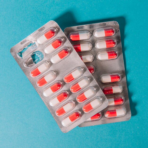 Close up view of pills