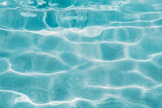 Close up view of pool