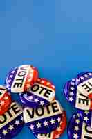 Free photo close-up view of usa elections concept