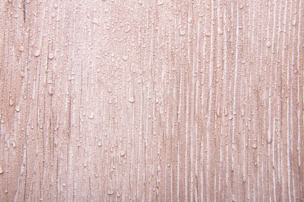 Close-up water texture on wood