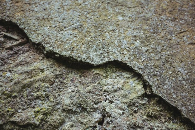 Close-up of weathered stone wall