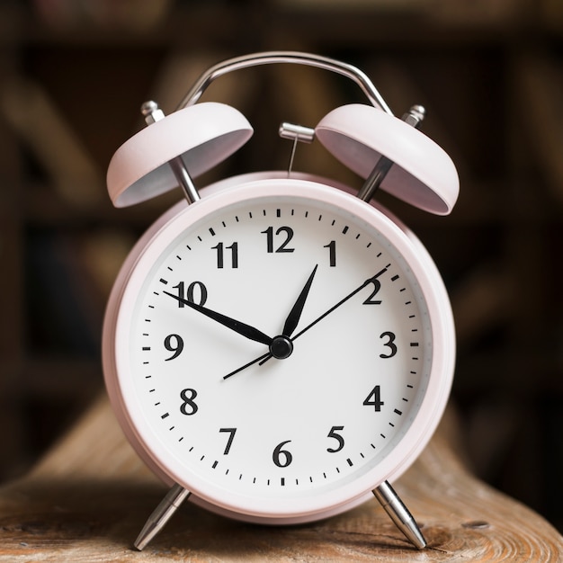 Close-up of a white clock face