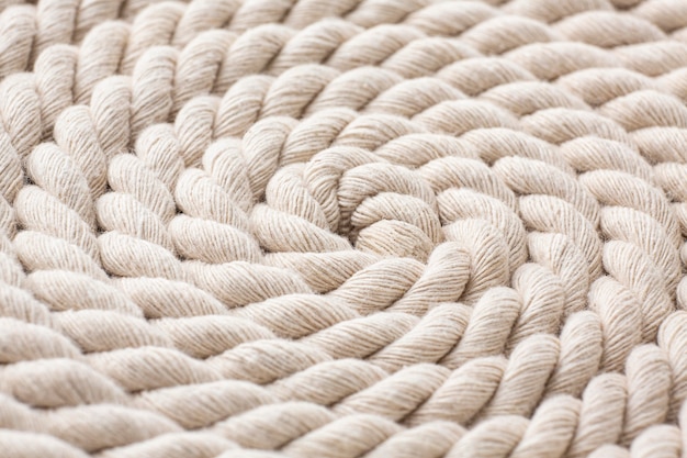 Close-up of white rope texture