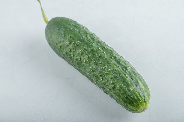 Close-up of whole fresh green cucumber. High quality photo