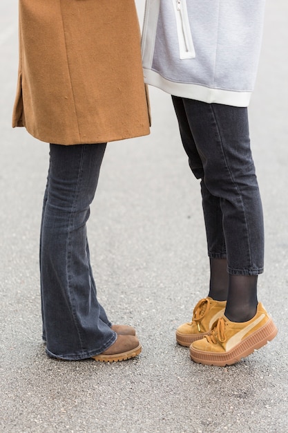 close-up women together outdoor