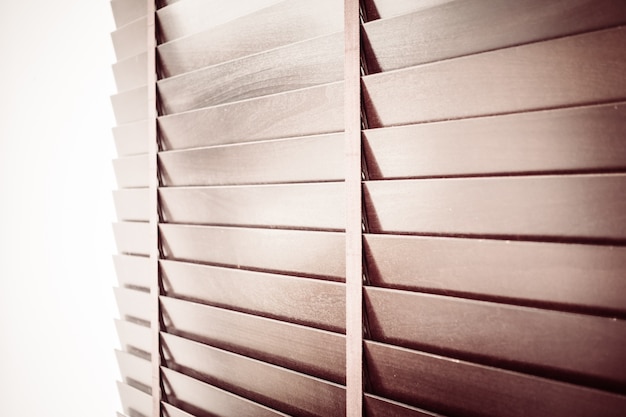 Free photo close-up of wooden blind