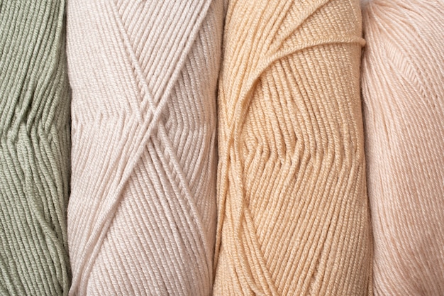 Foto gratuita primo piano sul design della trama di lana