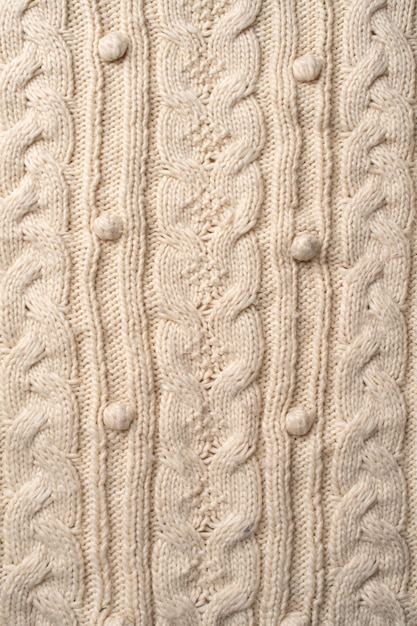 Foto gratuita primo piano sul design della trama di lana