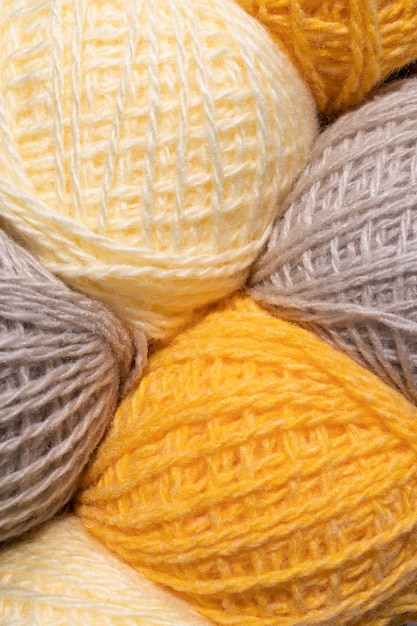 Close up on wool texture details