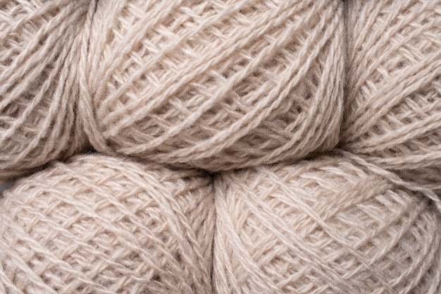 Close up on wool texture details