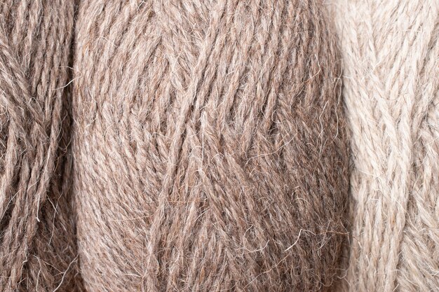 Close up on wool texture details