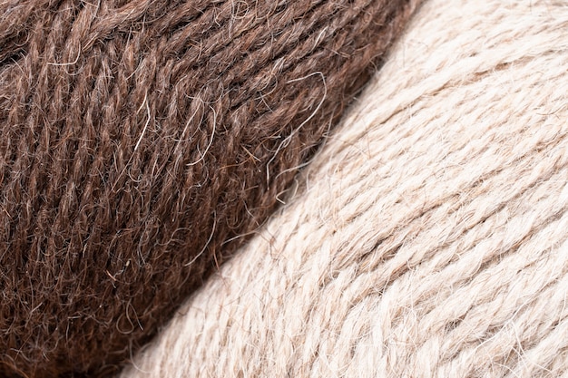 Close up on wool texture details