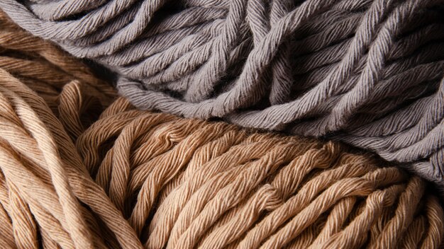 Close up on wool texture details