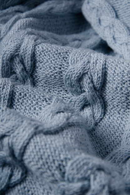 Close up on wool texture details