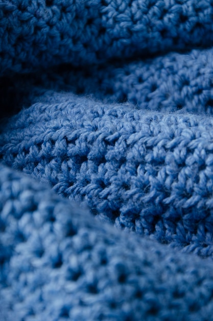 Close up on wool texture details