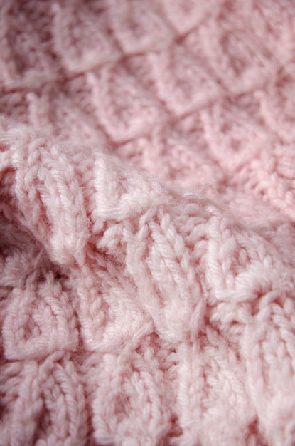 Close up on wool texture details