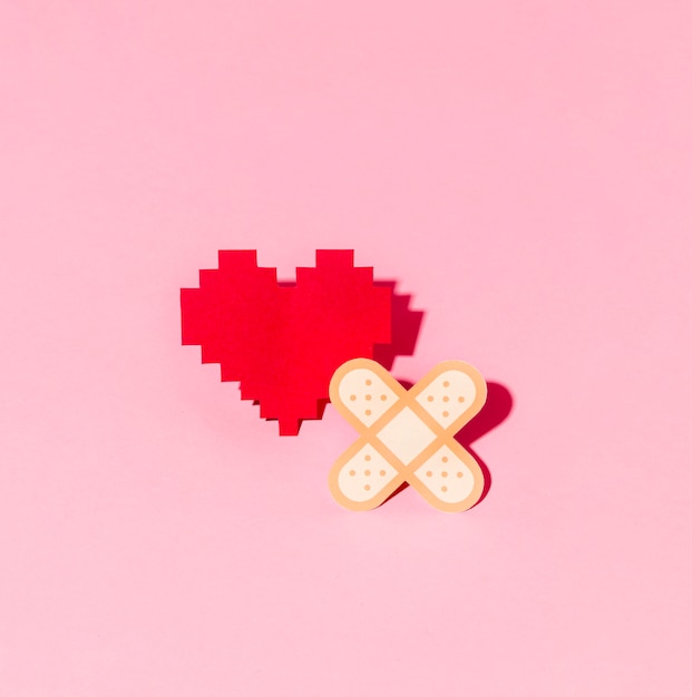 Close-up world heart day concept