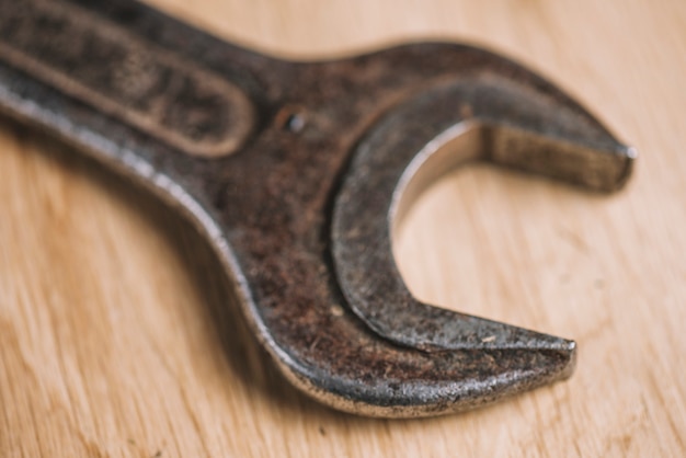 Free photo close up of wrench