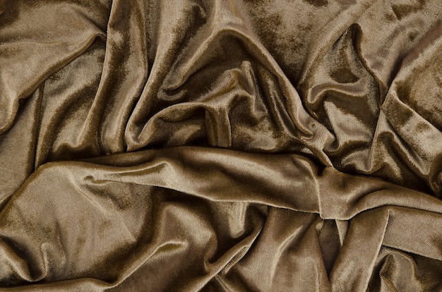 Close-up wrinkled fabric background