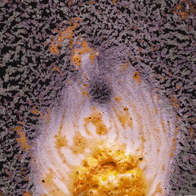 Close-up yellow foam