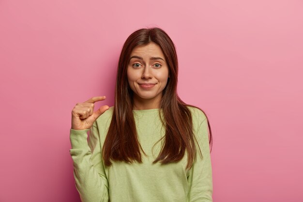 Close up on young attractive and charismatic woman isolated