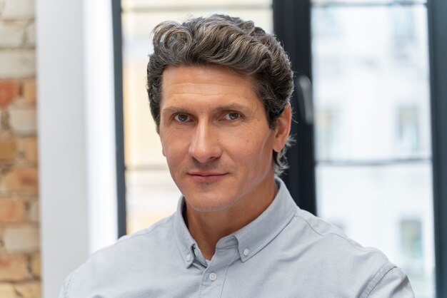 close up on young businessman