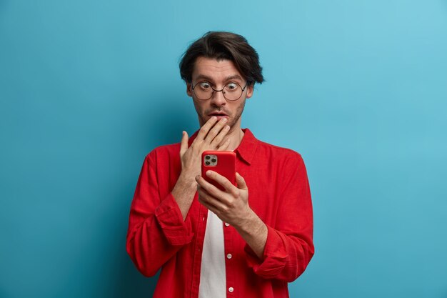 Close up on young handsome man isolated