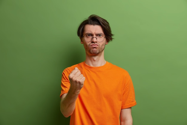 Close up on young handsome man isolated