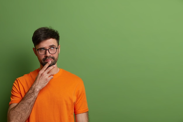 Close up on young handsome man isolated