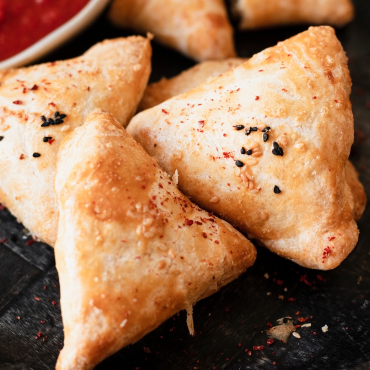 Free Photo close-up yummy indian patisserie products