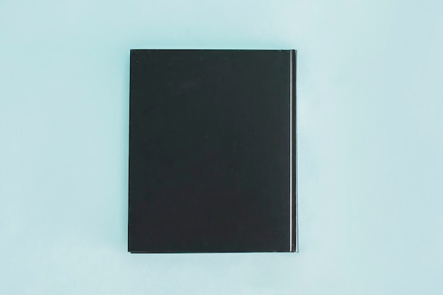 Closed black notepad