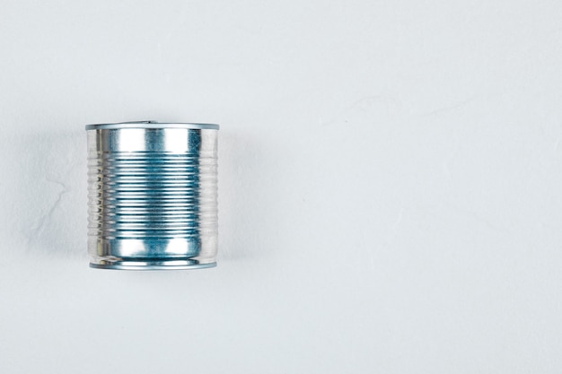Closed tin can.