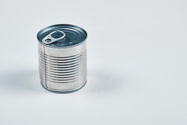 Closed tin can.