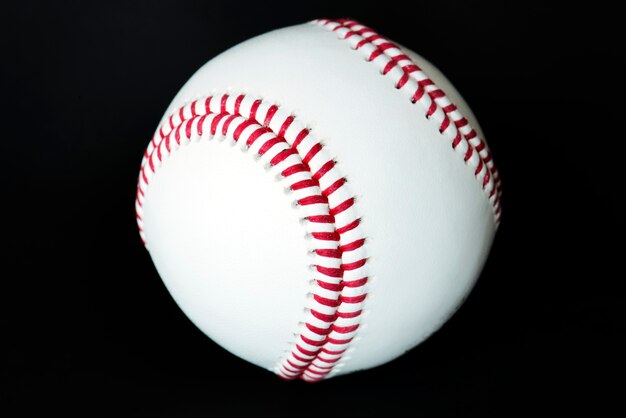 Closeup of baseball