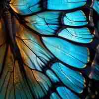 Free photo closeup of a blue butterfly