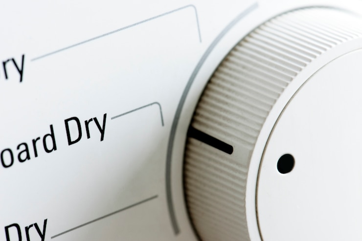 Free Photo closeup of clothes dryer