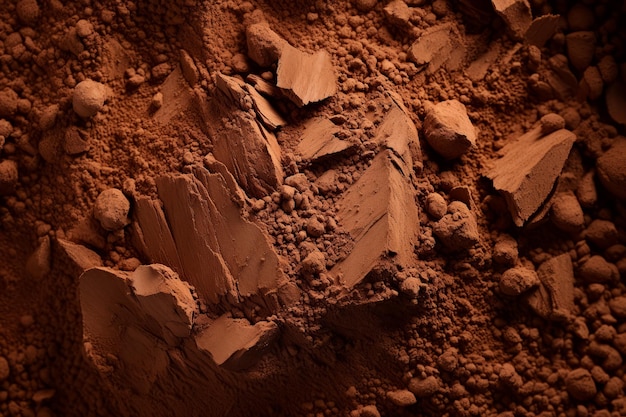 CloseUp of Cocoa Powder Filling the Frame