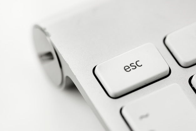 Closeup of computer keyboard